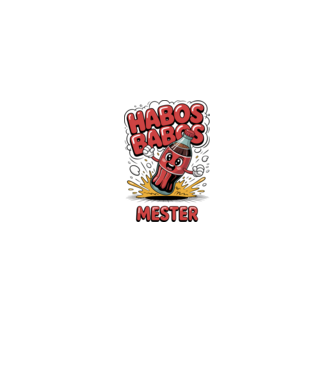 Habos Babos Mester minta fehér/piros pólón
