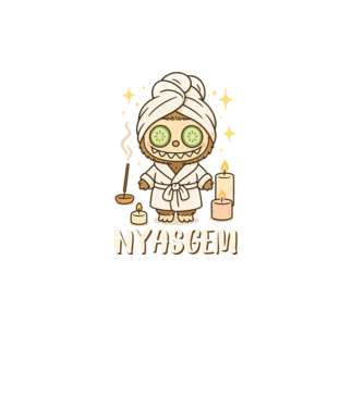 Nyasgem minta fekete pólón