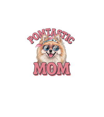 Pomtastic mom minta fekete pólón