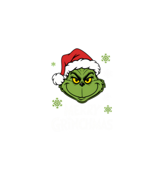 Merry Grinchmas fekete pólóra minta fekete pólón