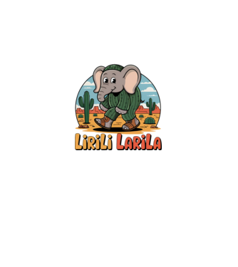 Lirili Larila minta fekete pólón