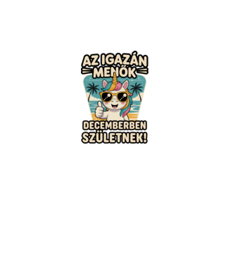 Az igazán menők decemberben születnek! minta dusty pink pólón