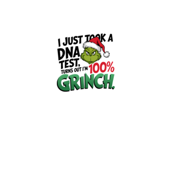 Grinch DNA teszt minta fehér pólón