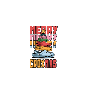 Merry Croxmas minta fekete pólón