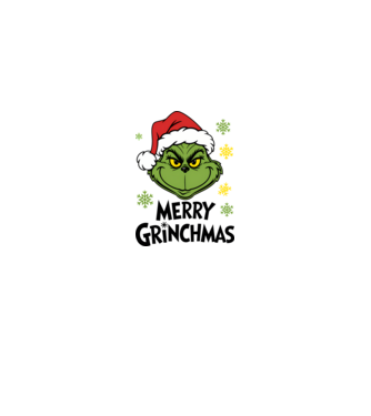 Merry Grinchmas fehér pólóra minta fehér/piros pólón