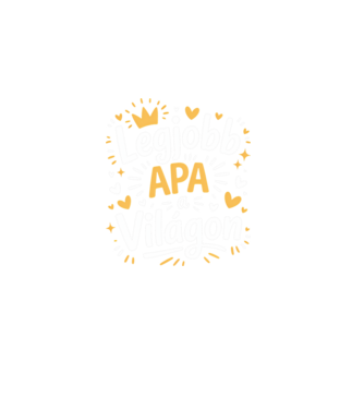 Legjobb apa a világon minta fekete pólón