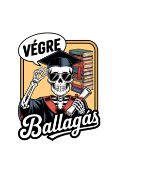 Végre ballagás minta világoskék pólón