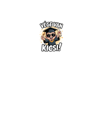 Vége van kicsi! minta királykék pólón