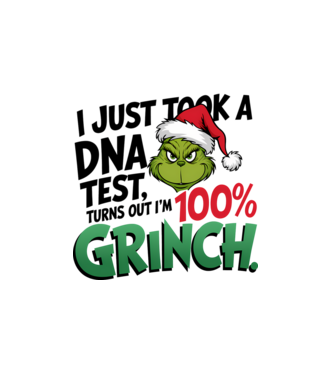 Grinch DNA teszt minta fehér pólón