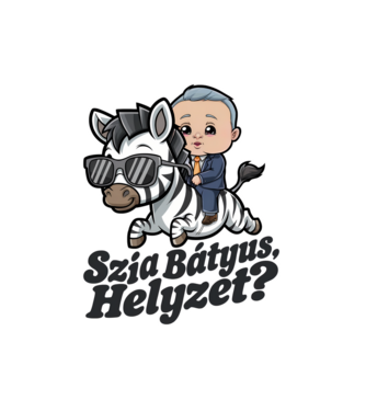Szia bátyus, helyzet Viktor remix póló minta fehér pólón
