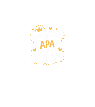 Legjobb apa a világon minta fekete pólón