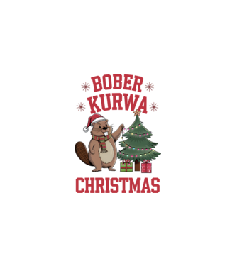 Bober Kurwa Christmas 3 minta fehér pólón