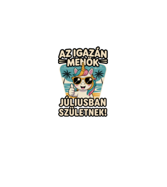 Az igazán menők júliusban születnek! minta világos rózsaszín pólón