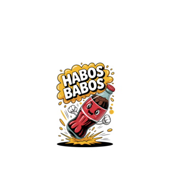 Habos Babos minta fehér pólón