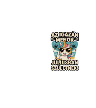 Az igazán menők júliusban születnek! minta neonsárga pólón