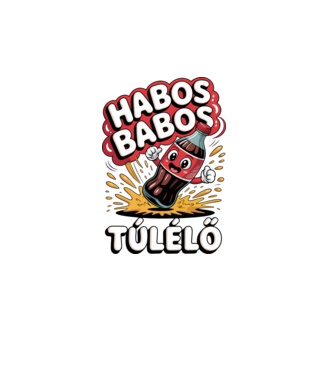 Habos Babos Túlélő minta türkiz pólón