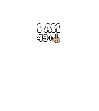 I am 49+1 minta fehér pólón