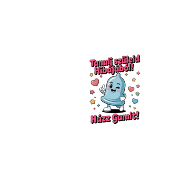 Tanulj szüleid hibájából! minta neonsárga pólón