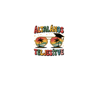 Általános teljesítve minta királykék pólón