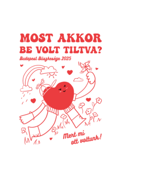 Pride-Most akkor be volt tiltva? minta világoskék pólón