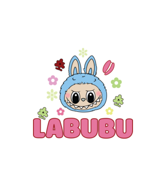 Labubu minta fehér pólón