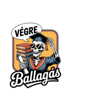 Végre ballagás minta fehér pólón