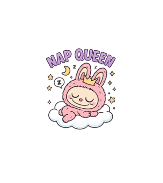 Nap Queen minta fehér pólón