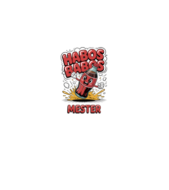 Habos Babos Mester minta fehér pólón