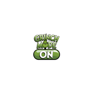 Grinch mode ON minta farmerkék pólón