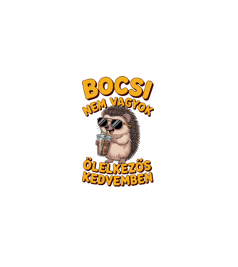 Bocsi nem vagyok ölelkezős kedvemben minta fehér pólón