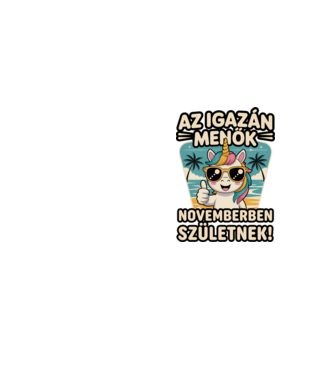 Az igazán menők novemberben születnek! minta neonsárga pólón