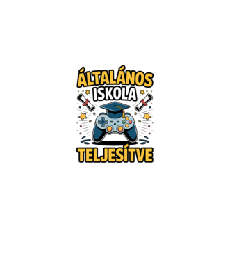 Általános iskola teljesítve minta világos rózsaszín pólón