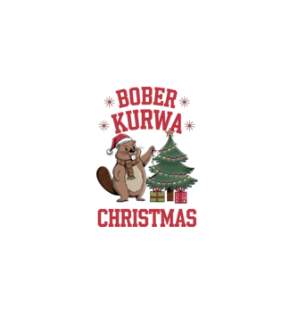 Bober Kurwa Christmas 3 minta fehér pólón