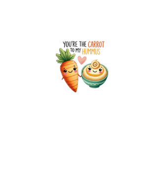 You are the carrot to my hummus minta királykék pólón