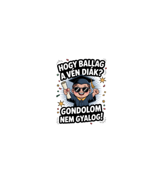 Hogy ballag a vén diák minta homokszín pólón