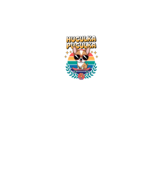 Huculka Puculka kutya 2 minta fehér pólón