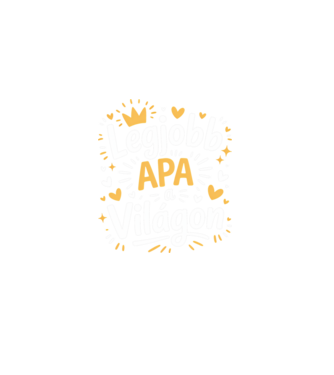 Legjobb apa a világon minta fekete pólón