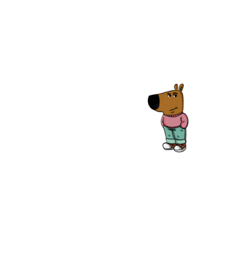 Chill Guy funky - fehér minta neonsárga pólón