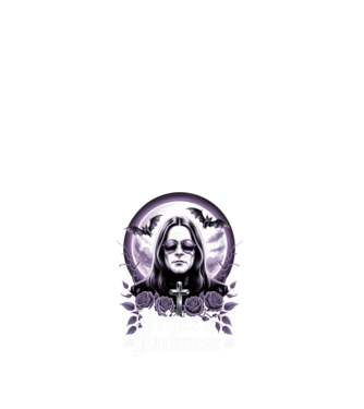 Prince of Darkness minta fehér pólón