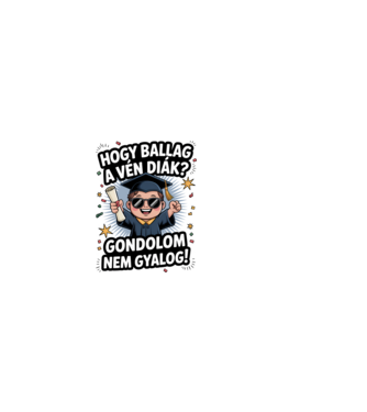Hogy ballag a vén diák minta világos rózsaszín pólón