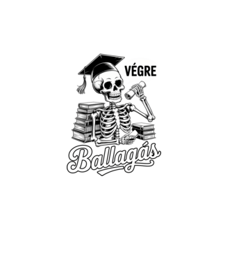 Végre ballagás minta türkiz pólón