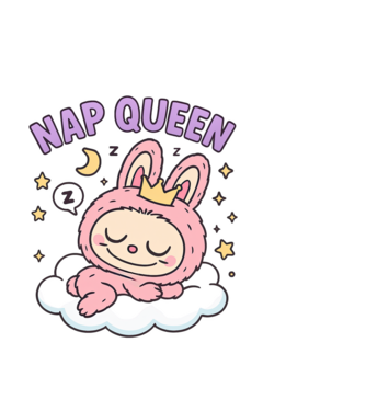 Nap Queen minta világoskék pólón