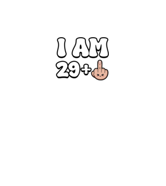 I am 29+1 minta fehér pólón