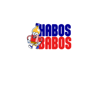 Habos Babos minta fehér pólón
