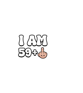 I am 59+1 minta világos rózsaszín pólón