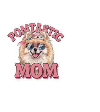 Pomtastic mom minta fehér pólón