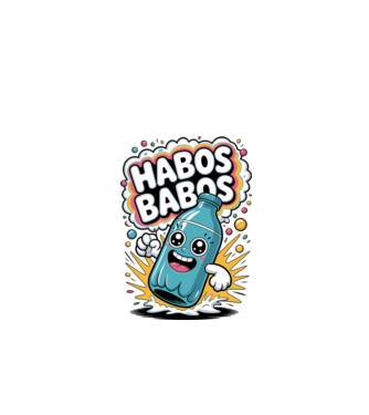 Habos Babos minta fekete pólón