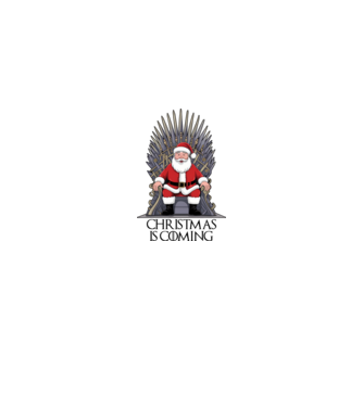 Christmas is coming fehér alapra minta fehér/piros pólón