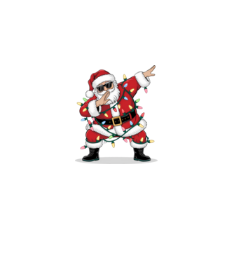 Santa DAB minta világos rózsaszín pólón
