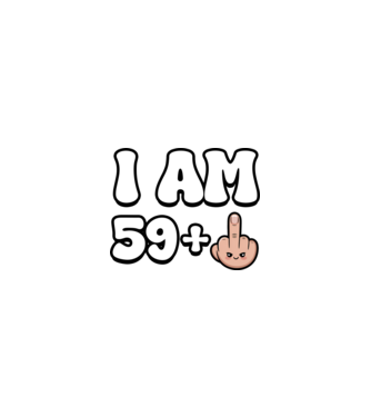 I am 59+1 minta homokszín pólón